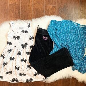 Crazy 8 Top, Juicy Couture Sweats, H&M Dress